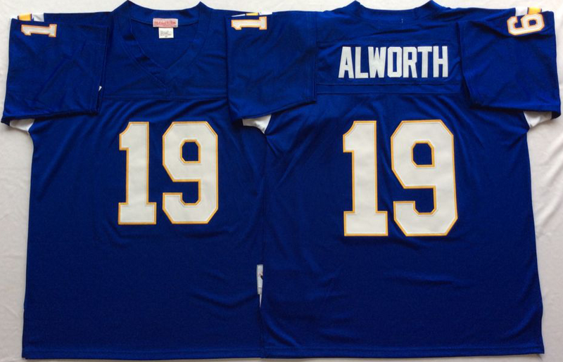 Chargers 19 Lance Alworth Blue M&N Throwback Jersey
