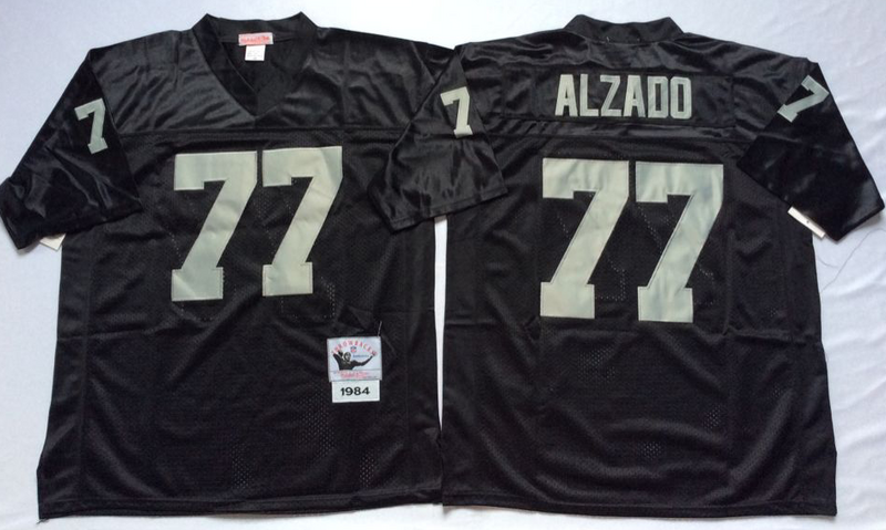 Raiders 77 Lyle Alzado Black M&N Throwback Jersey