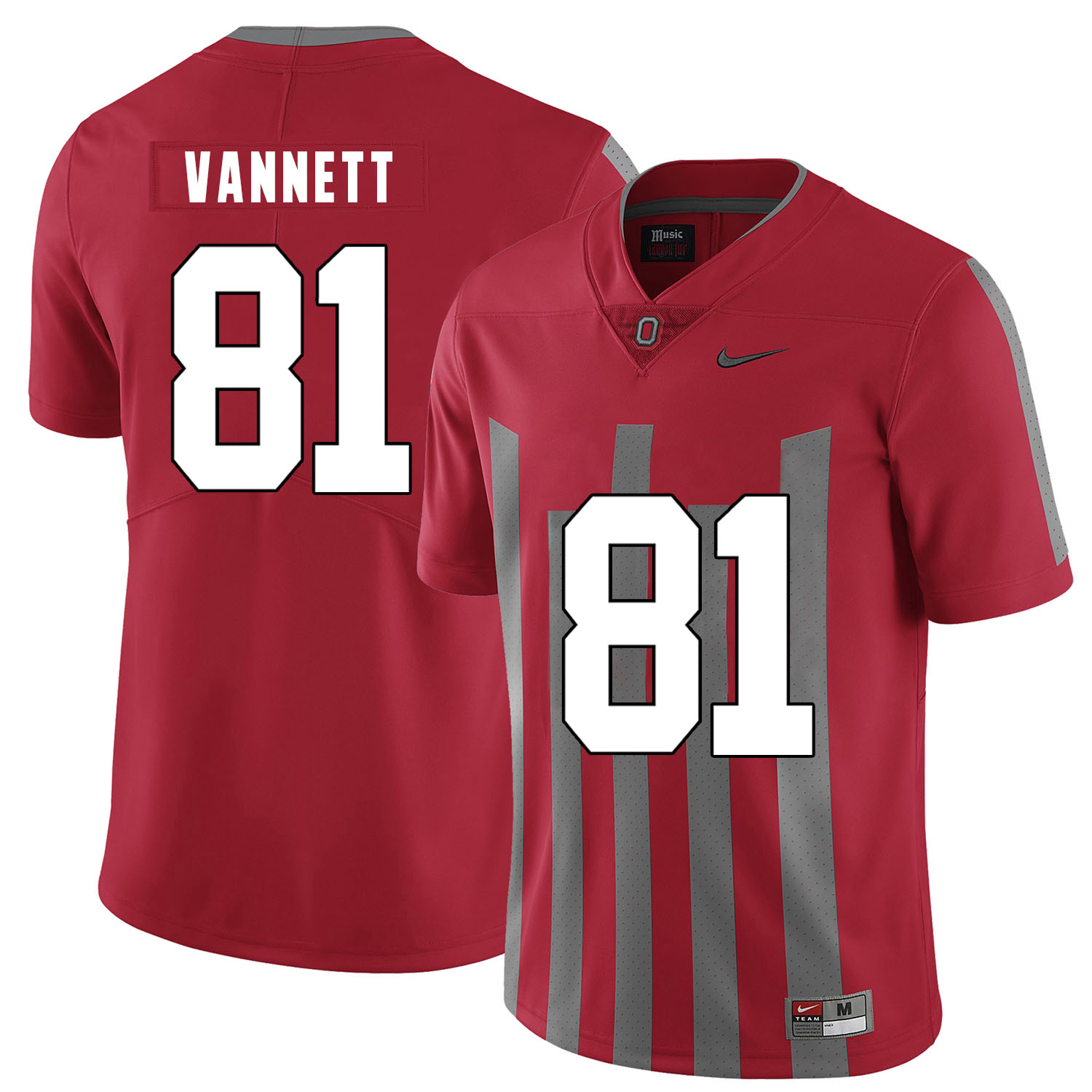 Ohio State Buckeyes 81 Nick Vannett Red Elite Nike College Football Jersey