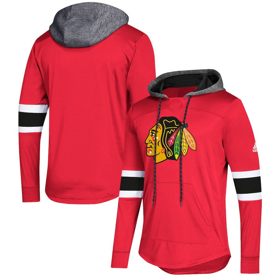 Chicago Blackhawks Red Women's Customized All Stitched Hooded Sweatshirt