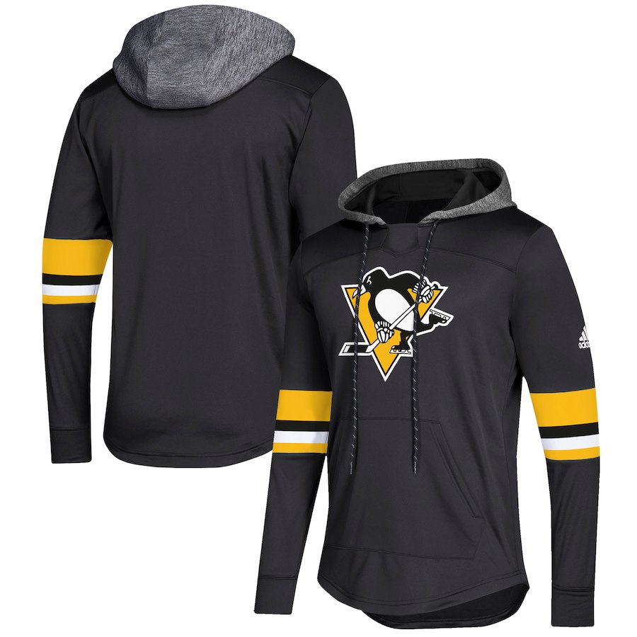 Pittsburgh Penguins Black Women's Customized All Stitched Hooded Sweatshirt