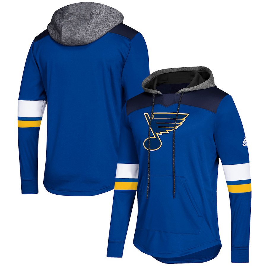 St. Louis Blues Blue Women's Customized All Stitched Hooded Sweatshirt