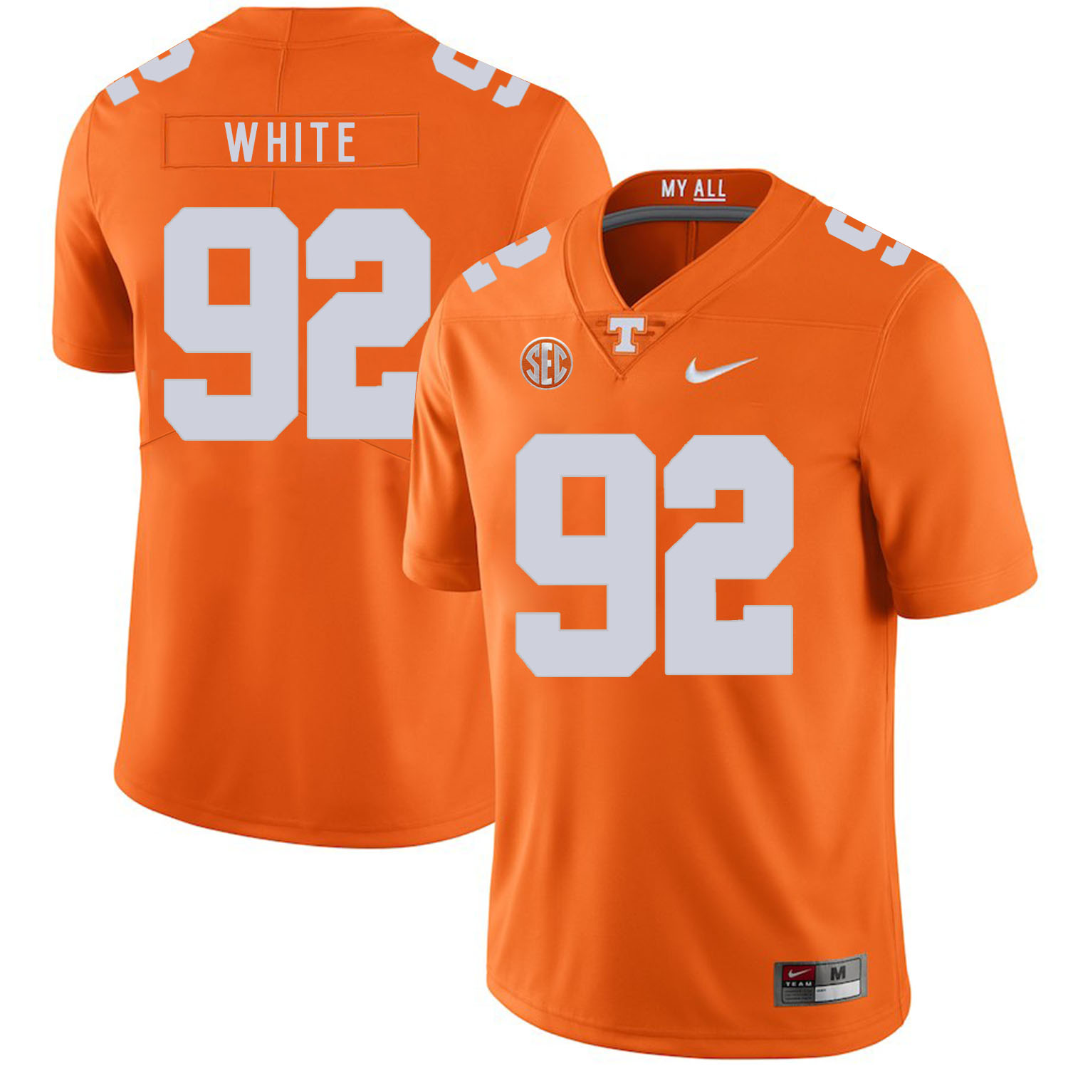 Tennessee Volunteers 92 Reggie White Orange Nike College Football Jersey