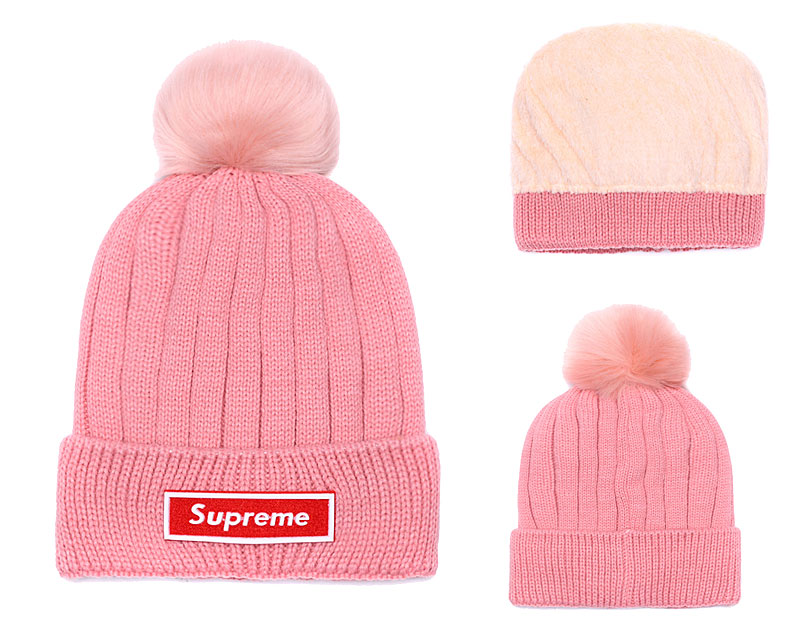 Supreme Fresh Logo Pink Fashion Sport Knit Hat SG