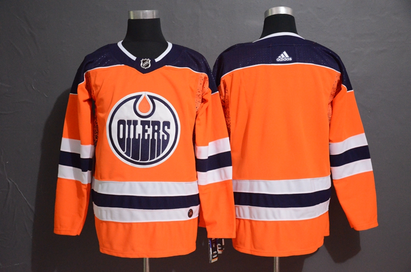 Oilers Blank Orange Adidas Jersey