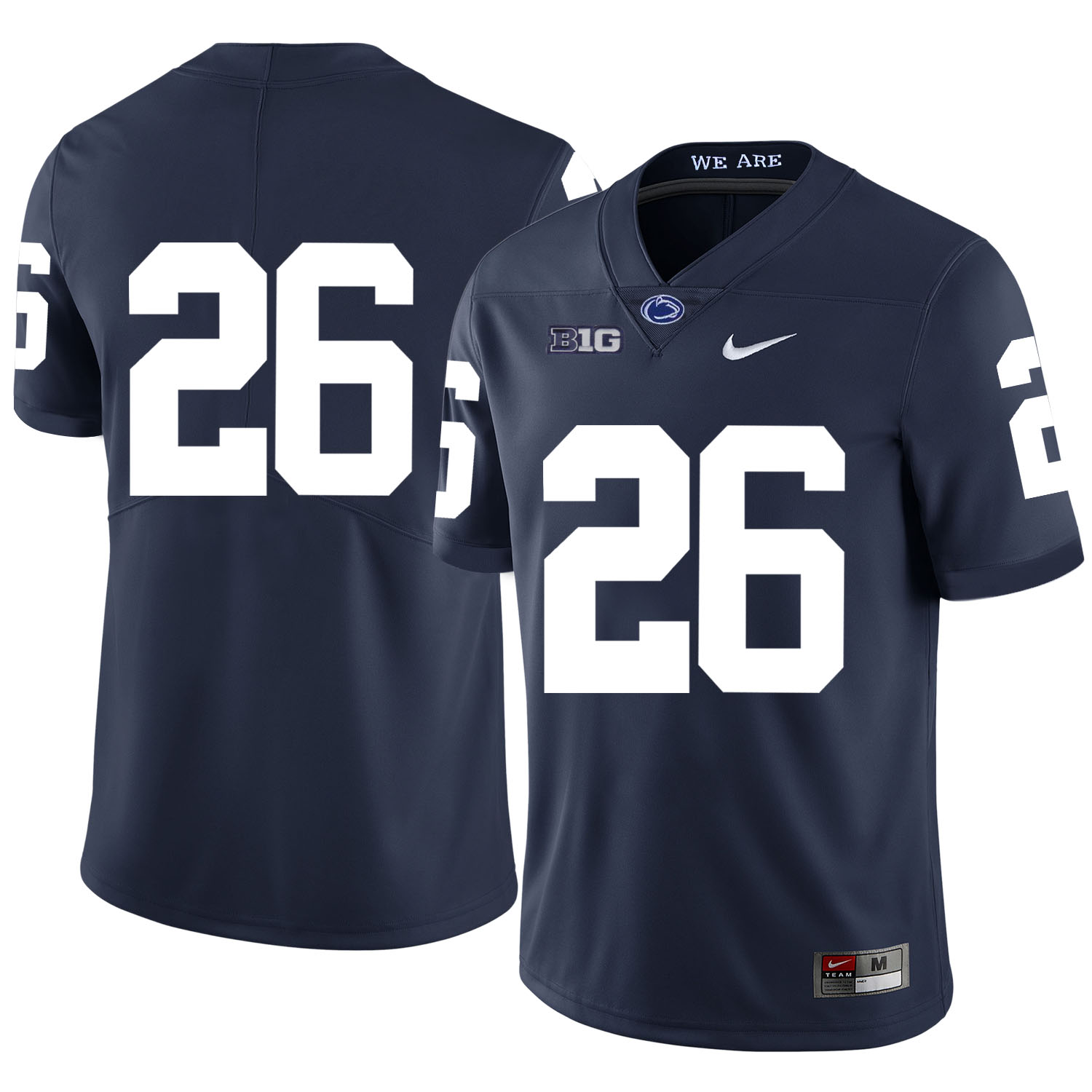 Penn State Nittany Lions 26 Saquon Barkley Navy Nike College Football Jersey