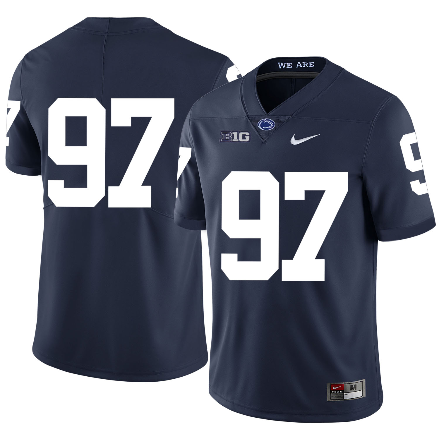 Penn State Nittany Lions 97 Sam Ficken Navy Nike College Football Jersey