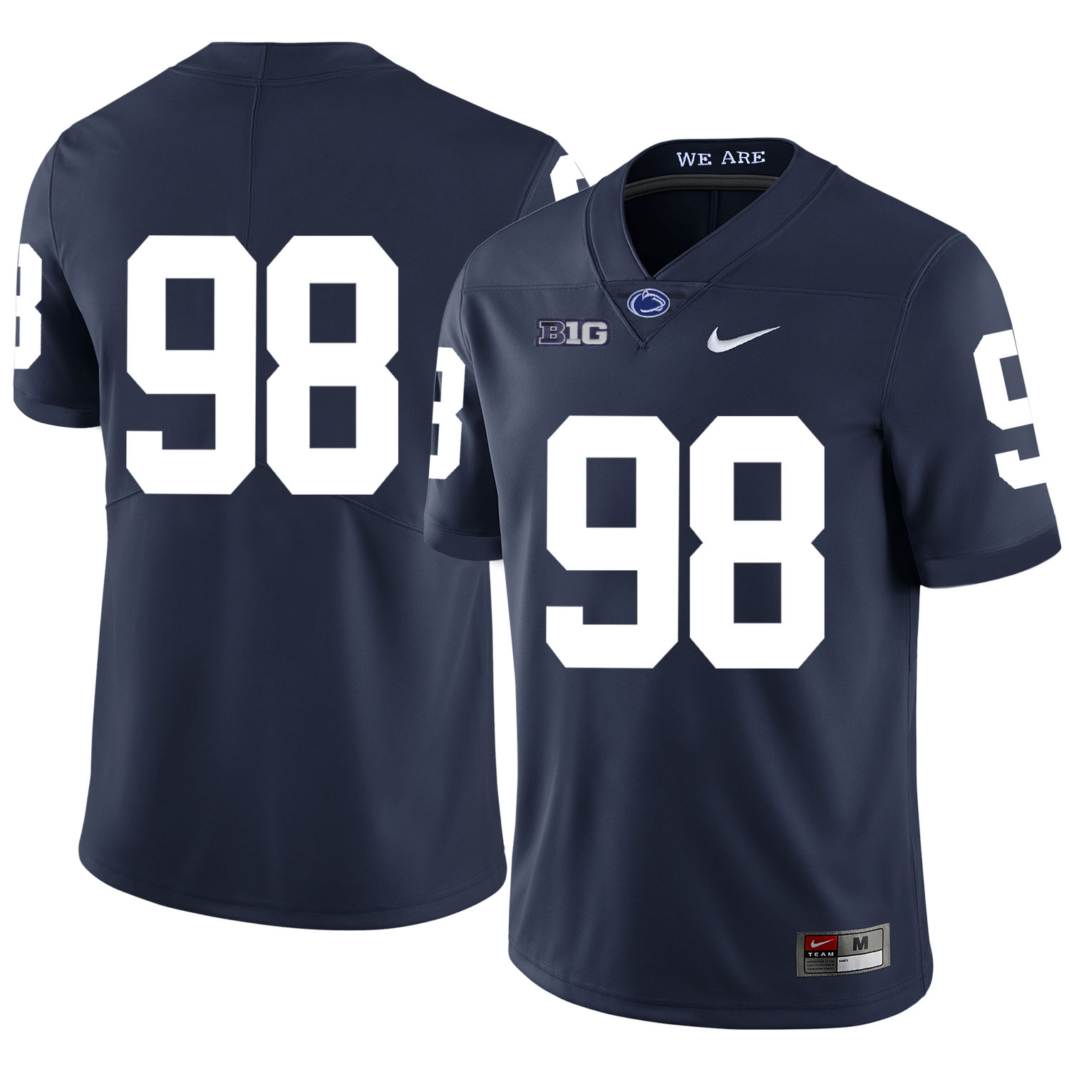 Penn State Nittany Lions 98 Anthony Zettel Navy Nike College Football Jersey