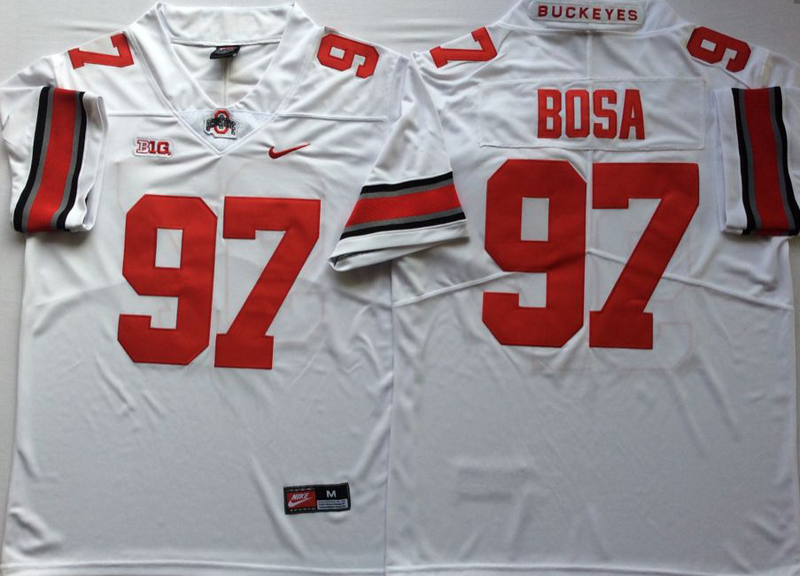 Ohio State Buckeyes 97 Joey Bosa White Nike College Football Jersey