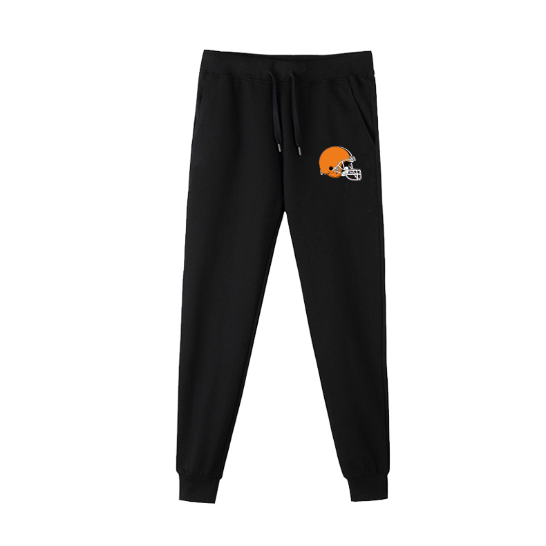 Cleveland Browns Black Men's Winter Thicken NFL Sports Pant