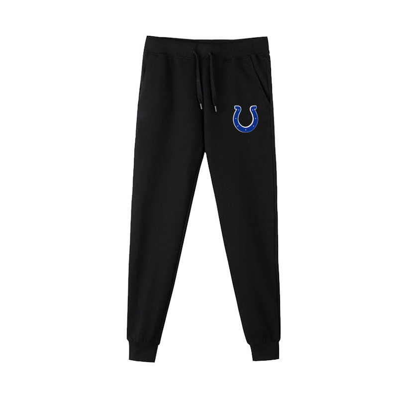Indianapolis Colts Black Men's Winter Thicken NFL Sports Pant