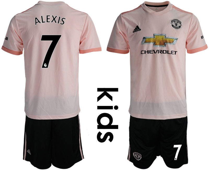 2018-19 Manchester United 7 ALEXIS Away Youth Soccer Jersey