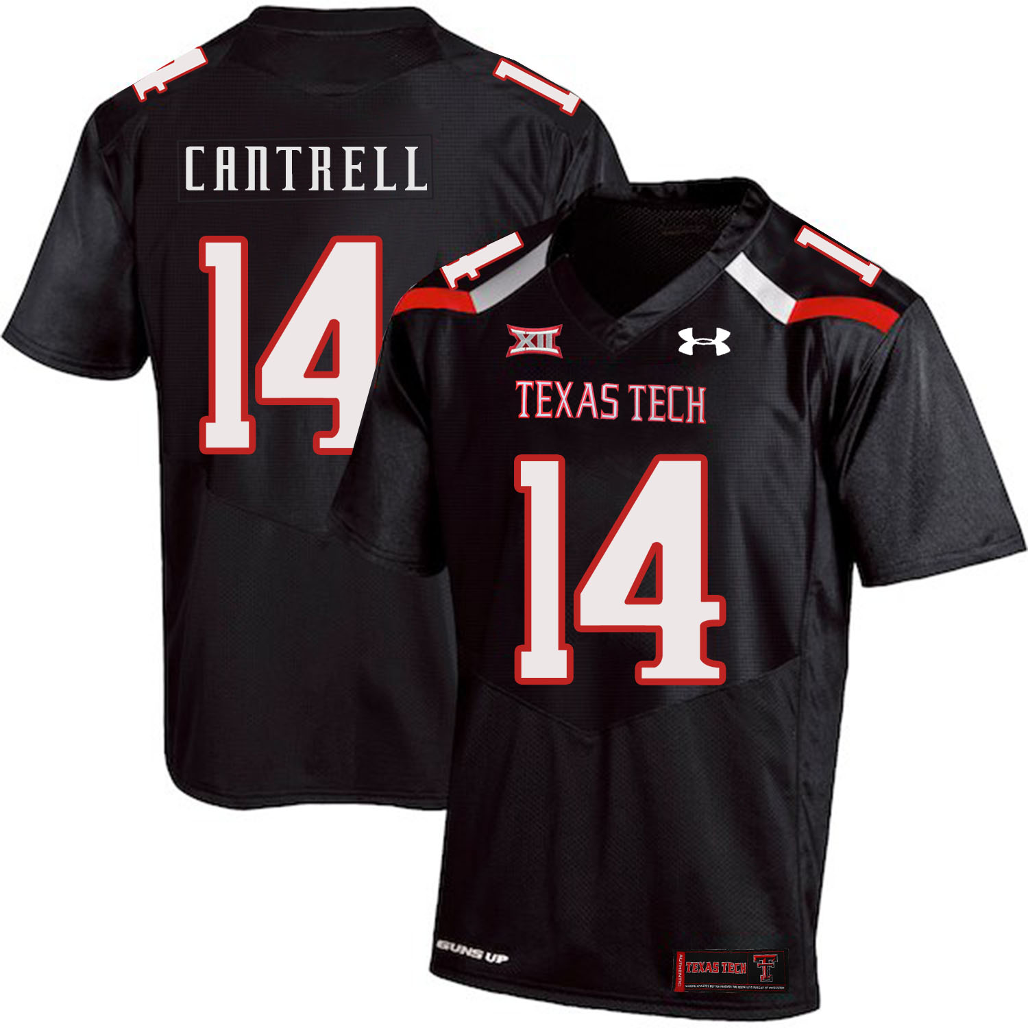 Texas Tech Red Raiders 14 Dylan Cantrell Black College Football Jersey