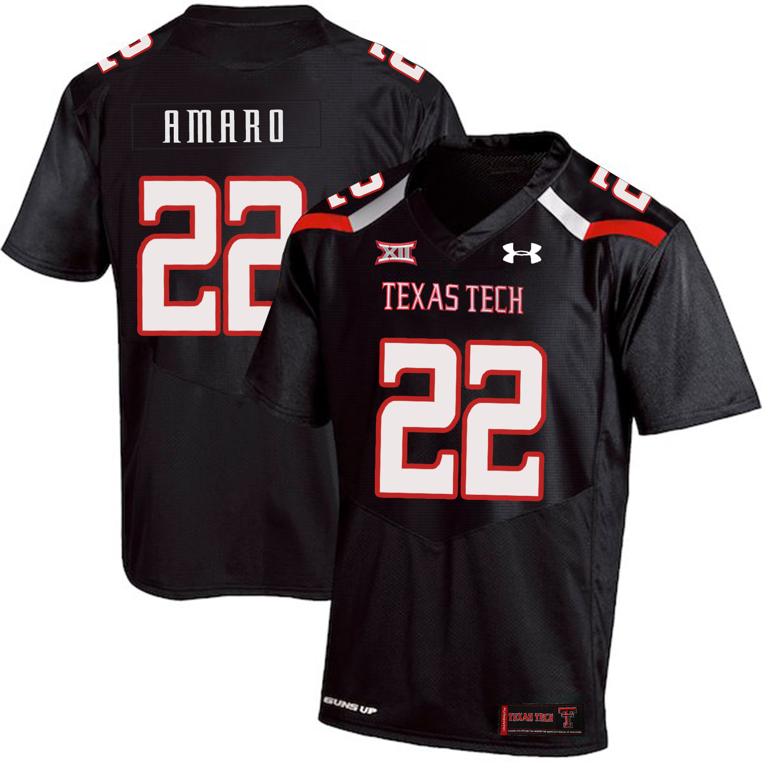 Texas Tech Red Raiders 22 Jace Amaro Black College Football Jersey