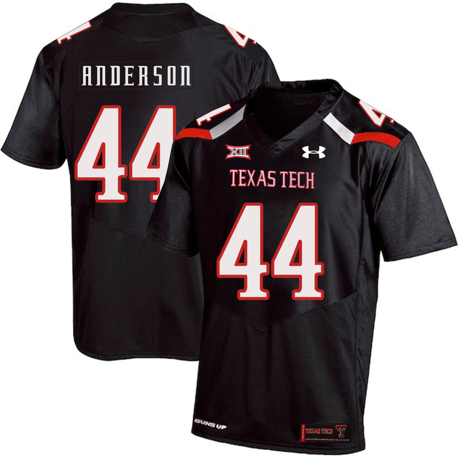 Texas Tech Red Raiders 44 Donny Anderson Black College Football Jersey