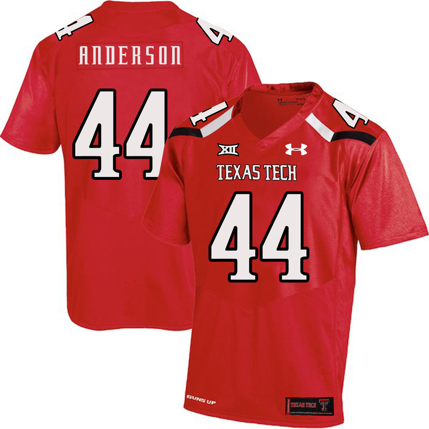 Texas Tech Red Raiders 44 Donny Anderson Red College Football Jersey