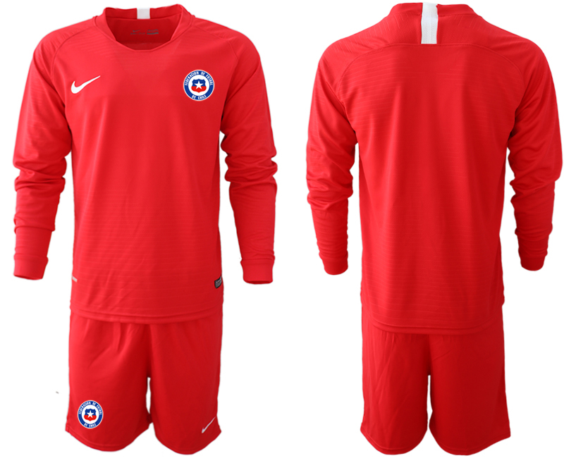 2018-19 Chile Home Long Sleeve Soccer Jersey