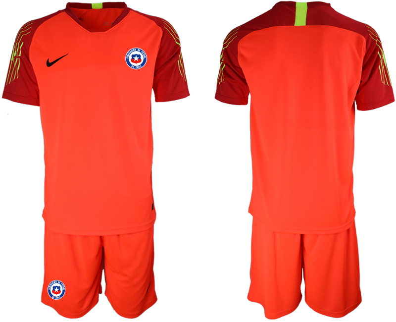 2018-19 Chile Red Goalkeeper Soccer Jersey