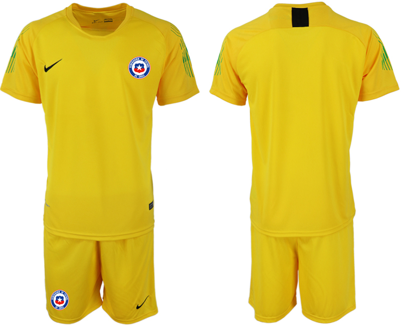 2018-19 Chile Yellow Goalkeeper Soccer Jersey