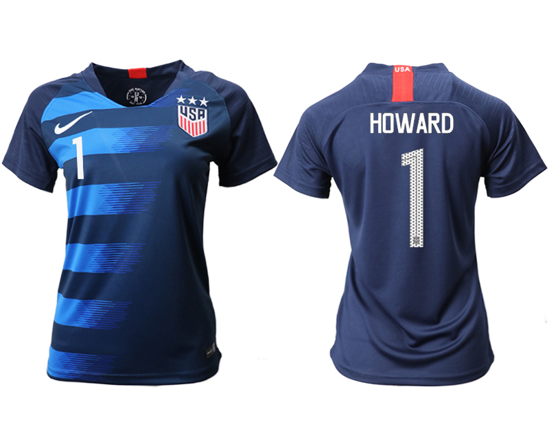 2018-19 USA 1 HOWARD Away Women Soccer Jersey