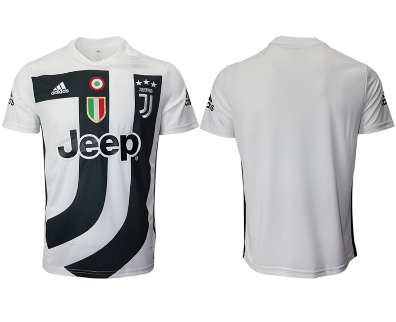 2018-19 Juventus White Training Soccer Jersey