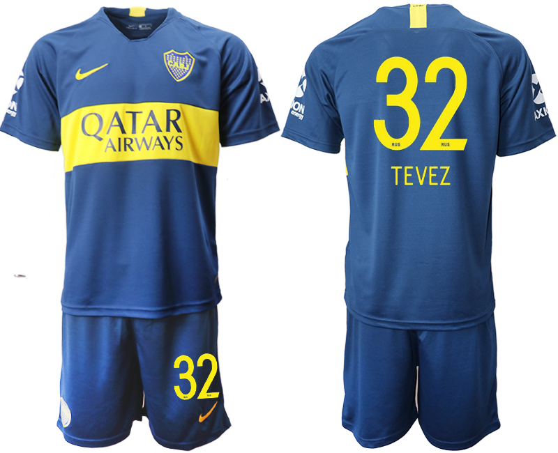 2018-19 Boca Juniors 32 TEVEZ Home Soccer Jersey