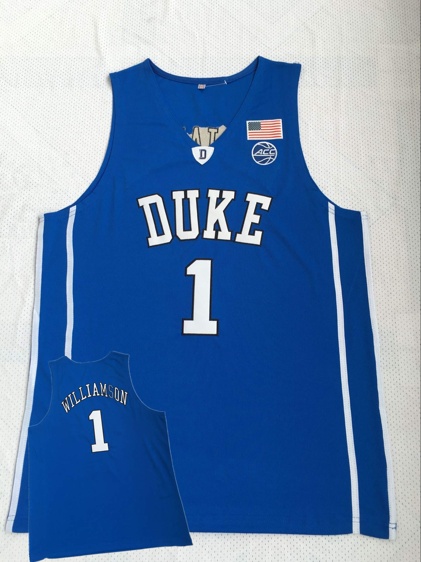 New Duke Blue Devils 1 Zion Williamson Blue College Basketball Jersey Cheap Sale 