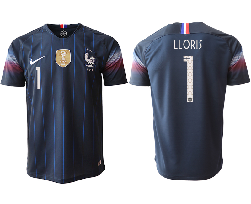 2018-19 France 1 LLORIS Home Thailand Soccer Jersey