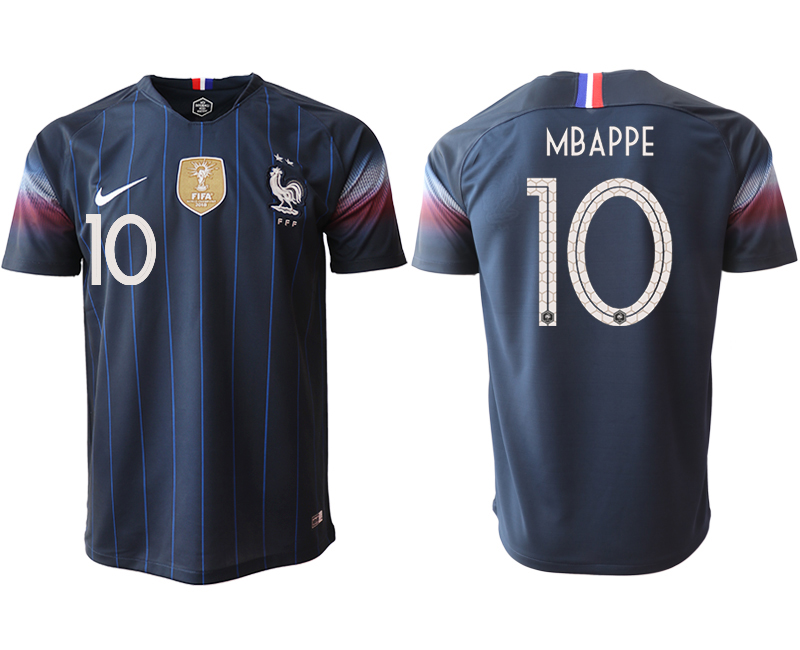 2018-19 France 10 MBAPPE Home Thailand Soccer Jersey