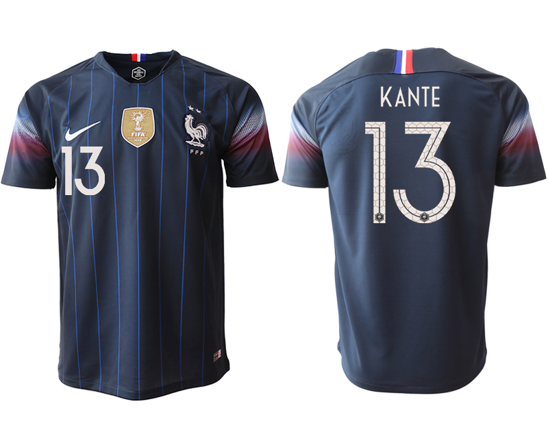 2018-19 France 13 KANTE Home Thailand Soccer Jersey