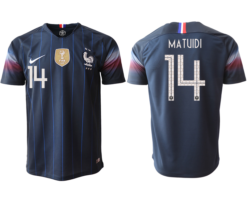 2018-19 France 14 MATUIDI Home Thailand Soccer Jersey