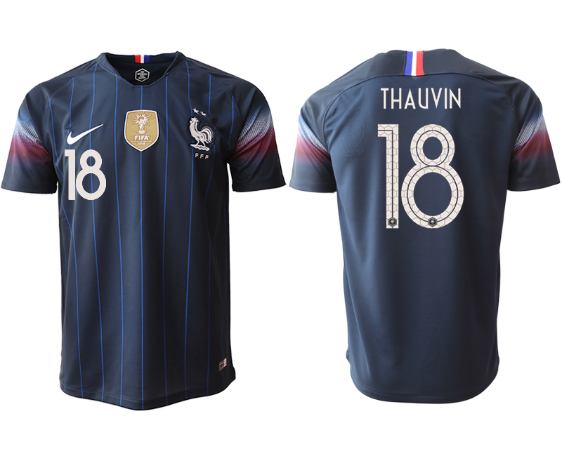 2018-19 France 18 THAUVIN Home Thailand Soccer Jersey