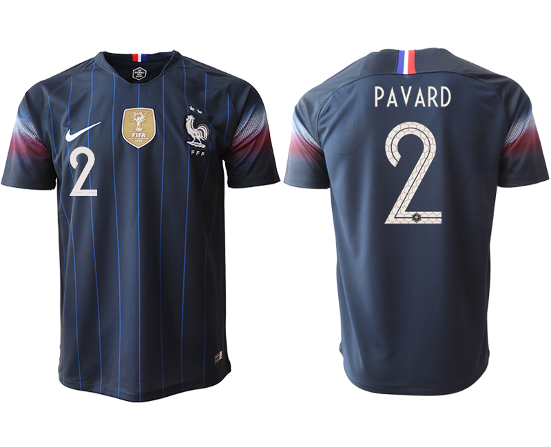 2018-19 France 2 PAVARD Home Thailand Soccer Jersey