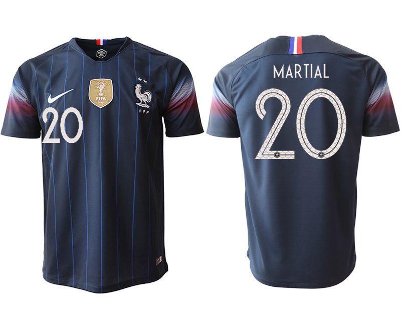2018-19 France 20 MARTIAL Home Thailand Soccer Jersey