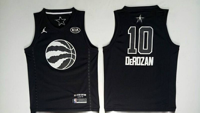 Raptors 10 DeMar DeRozan Black 2018 All-Star Game Jordan Brand Authentic Jersey
