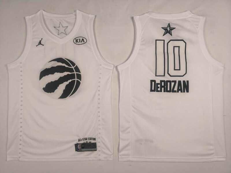Raptors 10 DeMar DeRozan White 2018 All-Star Game Jordan Brand Authentic Jersey