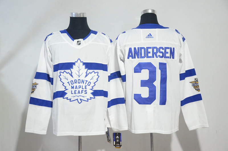 Maple Leafs 31 Frederik Andersen White 2018 NHL Stadium Series Adidas Jersey