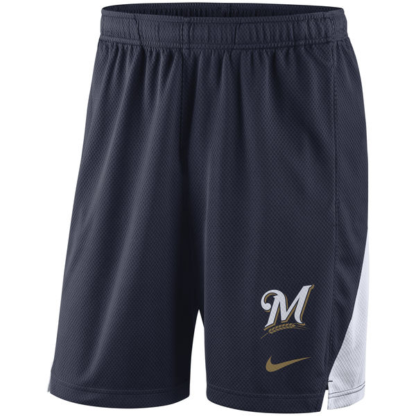 Men's Milwaukee Brewers Nike Navy Franchise Performance Shorts