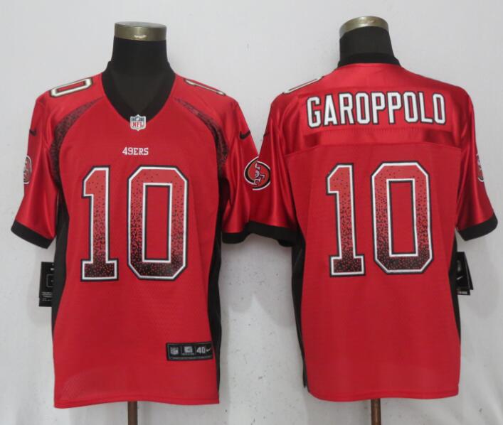Nike 49ers 10 Jimmy Garoppolo Red Drift Fashion Elite Jersey