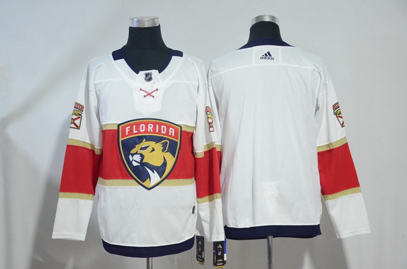Panthers White Red Adidas Jersey