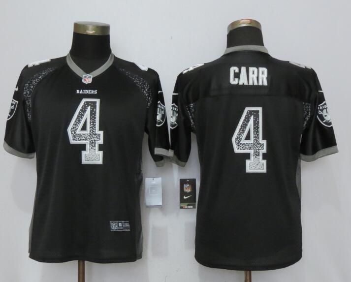 Nike Raiders 4 Derek Carr Black Women Drift Fashion Jersey