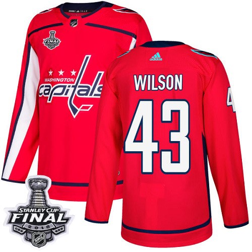 Capitals 43 Tom Wilson Red 2018 Stanley Cup Final Bound Adidas Jersey