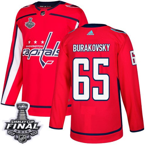 Capitals 65 Andre Burakovsky Red 2018 Stanley Cup Final Bound Adidas Jersey