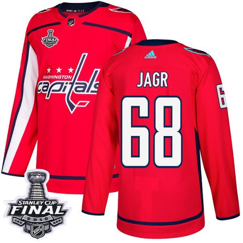 Capitals 68 Jaromir Jagr Red 2018 Stanley Cup Final Bound Adidas Jersey