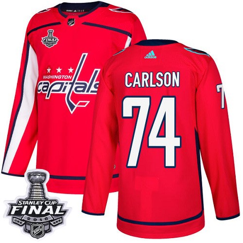 Capitals 74 John Carlson Red 2018 Stanley Cup Final Bound Adidas Jersey