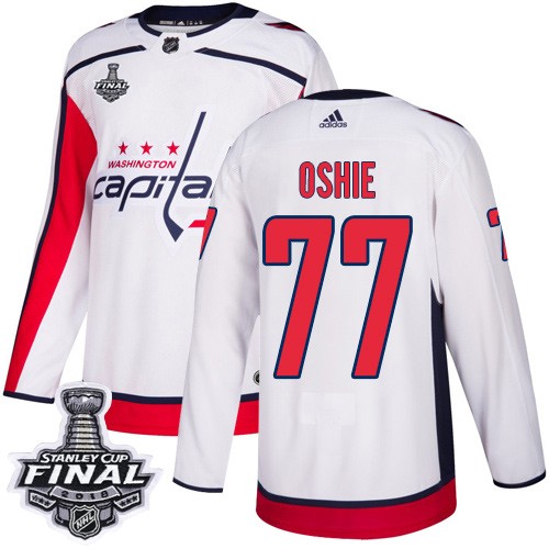 Capitals 77 T.J. Oshie White 2018 Stanley Cup Final Bound Adidas Jersey