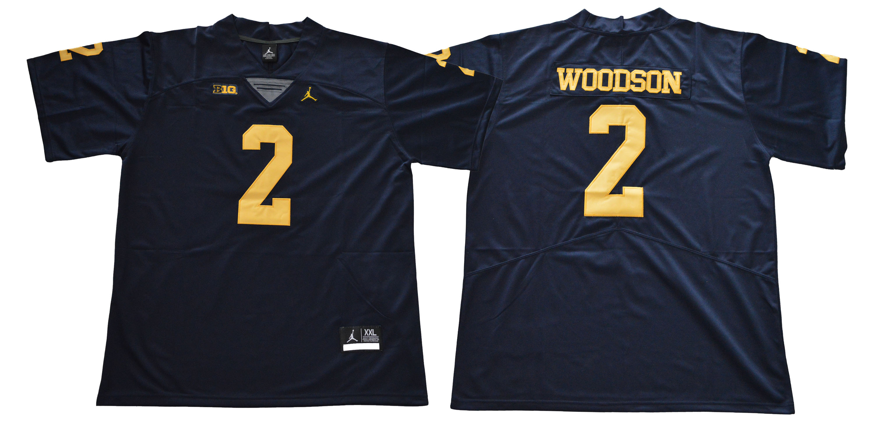 Michigan Wolverines 2 Charles Woodson Navy College Football Jersey