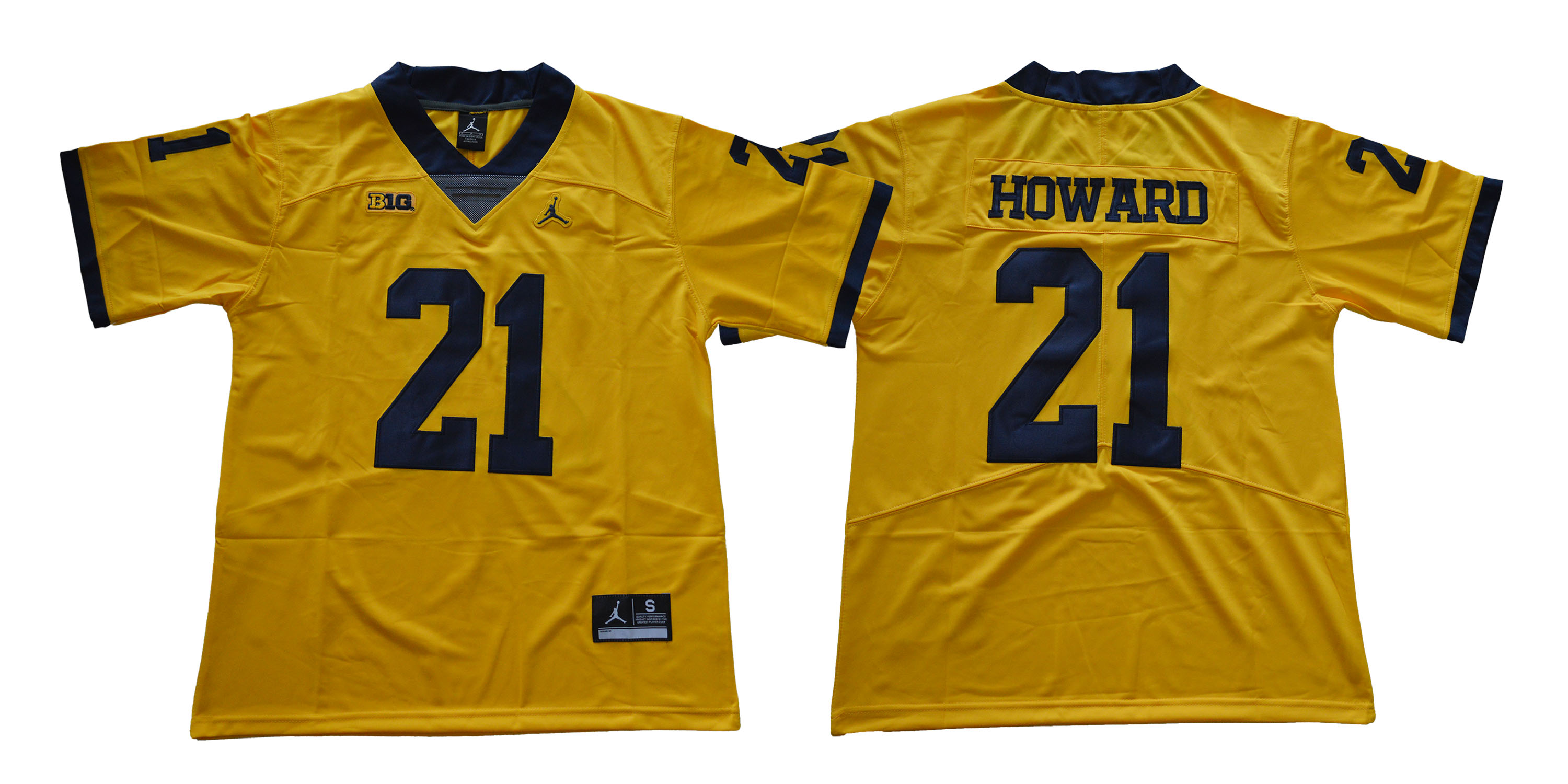 Michigan Wolverines 21 Desmond Howard Gold College Football Jersey