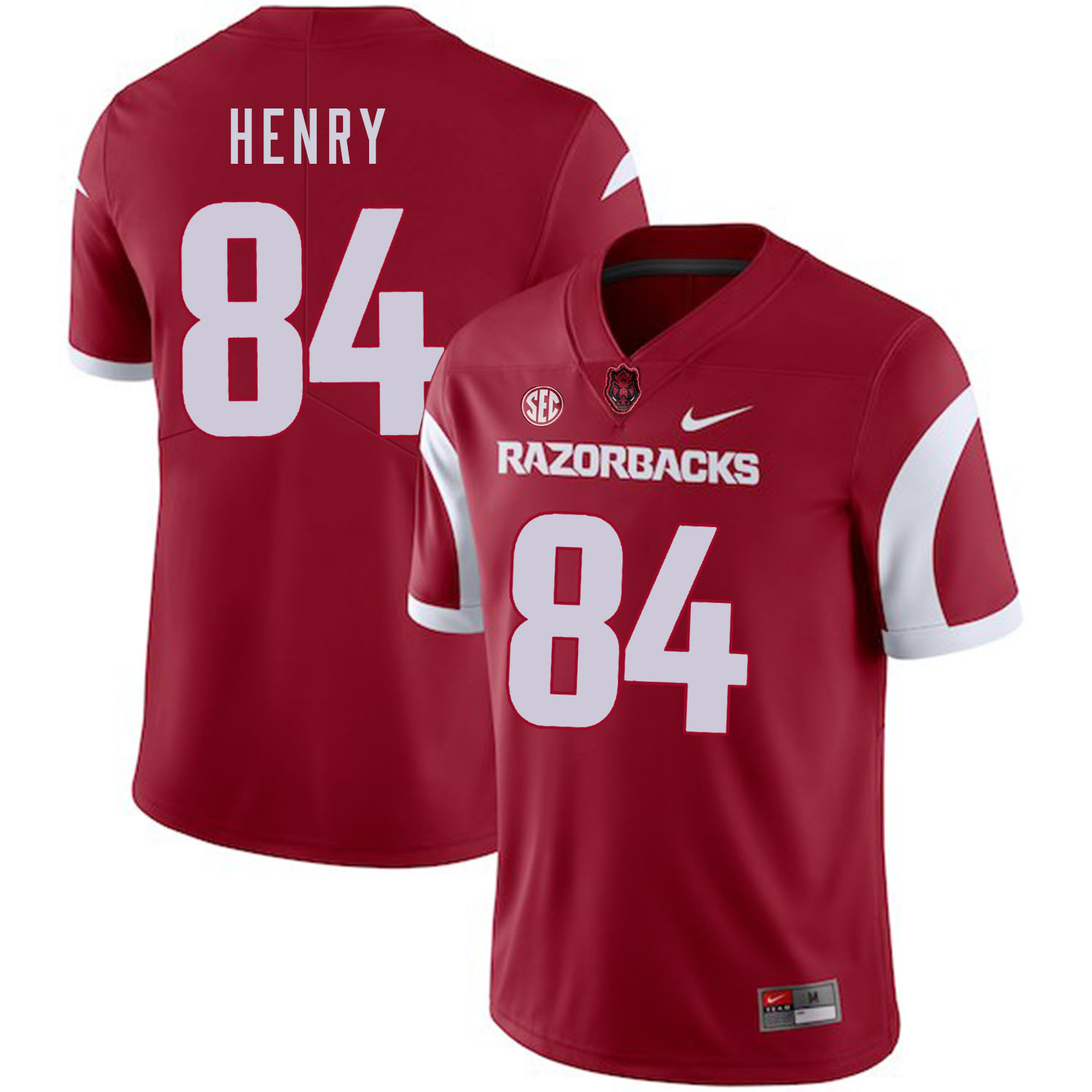 Arkansas Razorbacks 84 Hunter Henry Red College Football Jersey