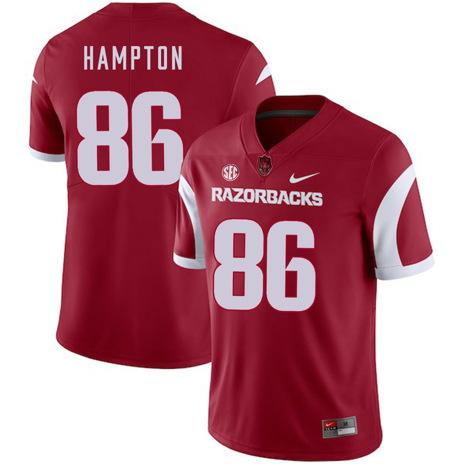 Arkansas Razorbacks 86 Dan Hampton Red College Football Jersey